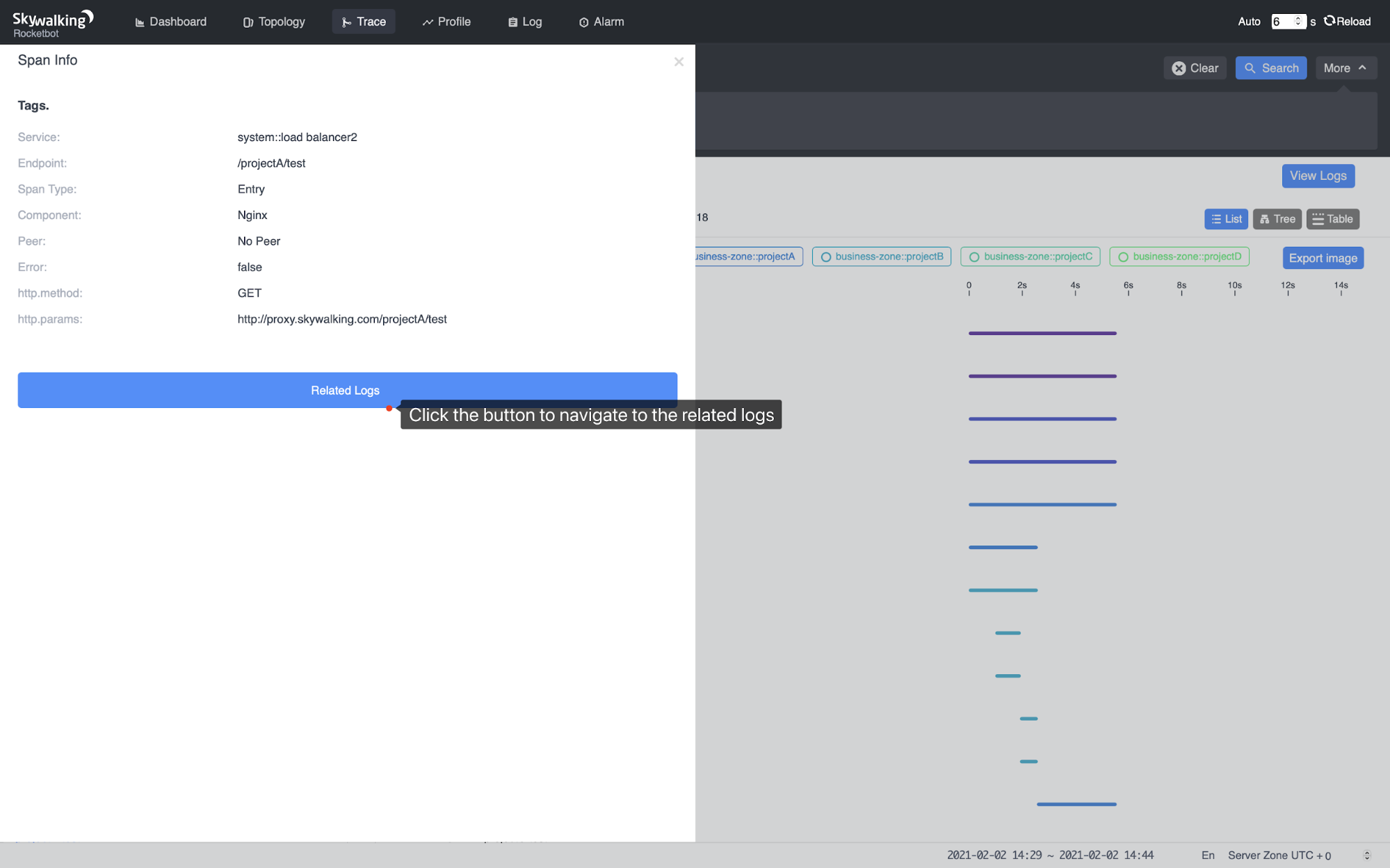 Correlation Between Logs and Traces